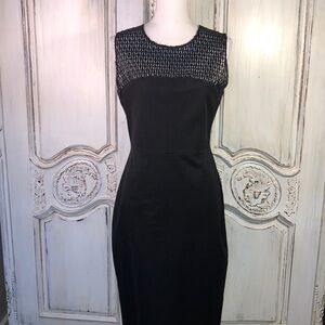 Roland Mouret for Banana Republic Waisted Sleeveless Black Dress Size 10